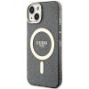 Guess GUHMP14SHCMCGK iPhone 14 / 15 / 136.1 czarny/black hardcase Glitter Gold MagSafe